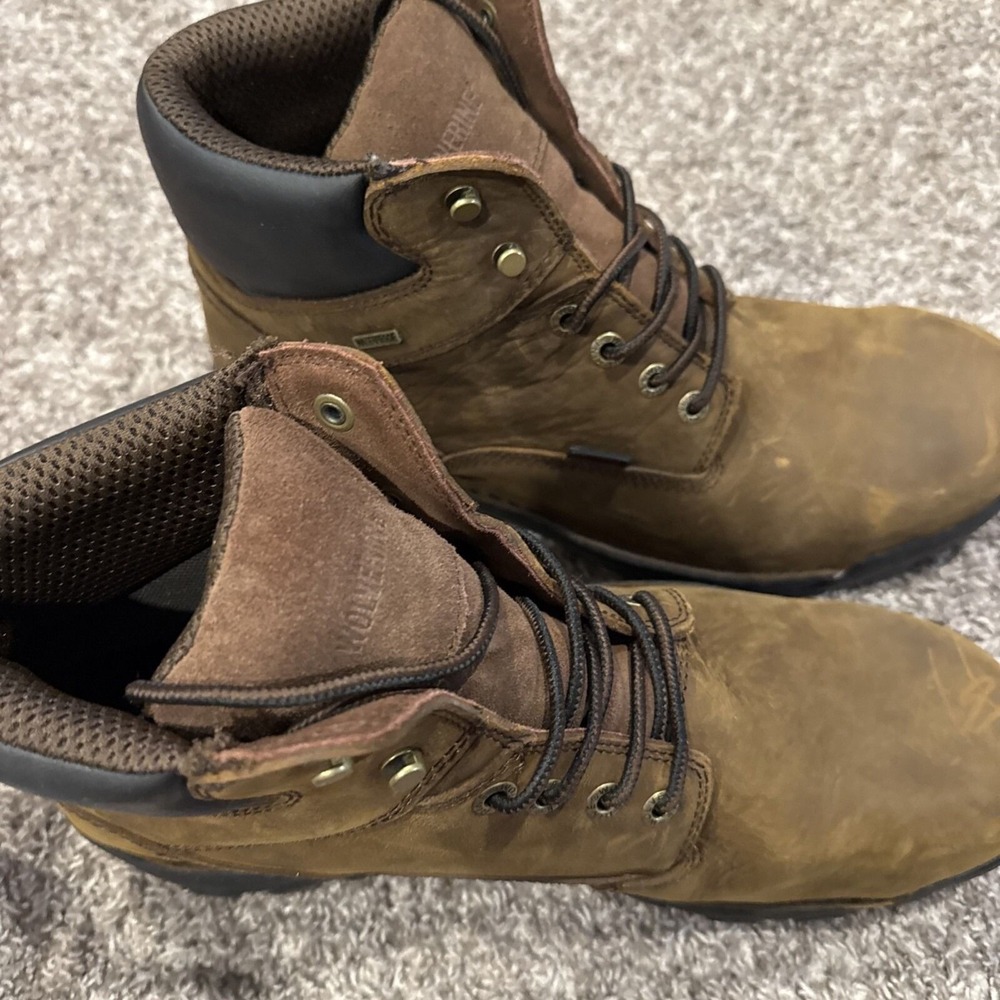 Wolverine Durbin Waterproof Steel Toe 6" W05483 Mens Brown Work Boots Size 13
